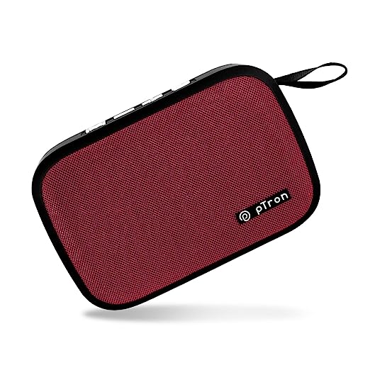 PTron Musicbot Lite 5W Mini Bluetooth Speaker with 6Hrs Playtime, Immersive Sound, 40mm Driver, Bluetooth 5.1 with Strong Connectivity, Portable Design, Integrated Music & Call Control (Burgundy)